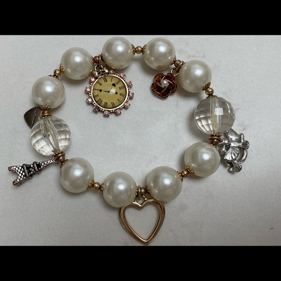 Betsey Johnson Jewelry - Betsey Johnson Pearls and Charms Bracelet.